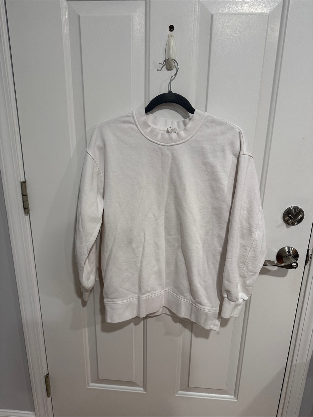 lululemon athletica White Crewneck Sweatshirt